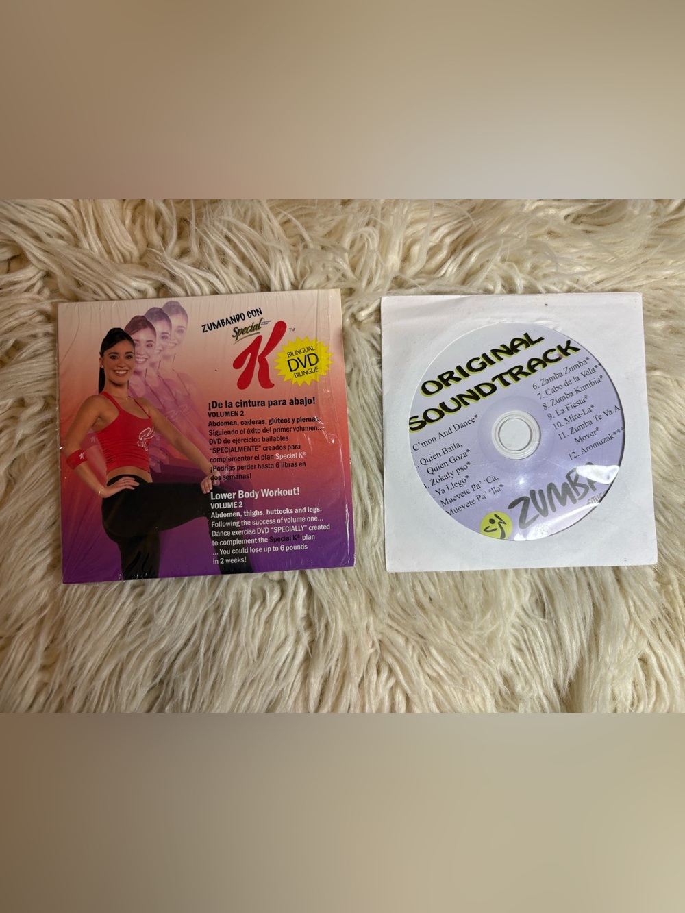 Zumba Bilingual DVD Special K Zumbando Con 30 Minute Workout + Soundtrack NEW